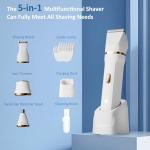 5-in-1 Waterproof Electric Shaver for Women