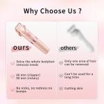 Women's Waterproof Bikini Trimmer and Shaver