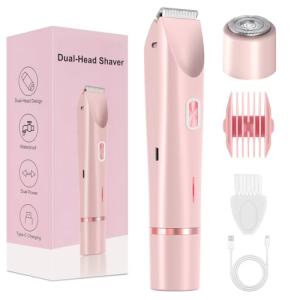 Glow Aura 2-in-1 Women's Bikini Shaver (Pink)