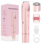 Glow Aura 2-in-1 Women's Bikini Shaver (Pink)