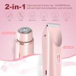 Glow Aura 2-in-1 Women's Bikini Shaver (Pink)