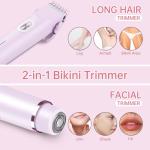 2-in-1 Electric Shaver for Women - Purple