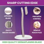 Facial Razors for Exfoliation and Peach Fuzz Removal