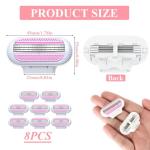8 Pack Gillette Venus Razor Blade Refills