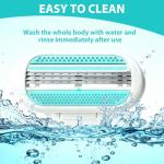 12-Pack Women's Razor Blade Refills with Blue Handle