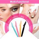 70 Pcs Eyebrow and Facial Hair Razors