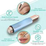 Painless 2-in-1 Electric Eyebrow & Facial Hair Remover
