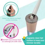 Painless 2-in-1 Electric Eyebrow & Facial Hair Remover