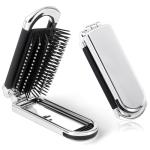 OSDUE Mini Folding Hair Brush with Mirror