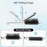 OSDUE Mini Folding Hair Brush with Mirror