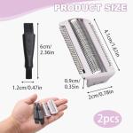 2-Pack Replacement Foil Heads for Philips Ladyshavers