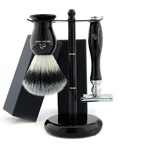 3-Piece Shaving Kit with Brush and Razor
