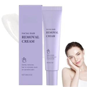 Painless Facial Hair Removal Cream for Sensitive Skin