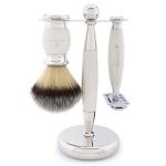 Jag Shaving Ivory Set with Razor and Brush
