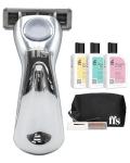 Women's Travel Shaving Set with Razor and Cream