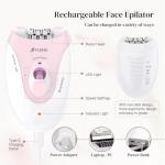 2-Speed Rechargeable Epilator with Massage Pad