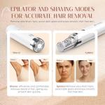 Portable 2-in-1 Epilator with LED Light