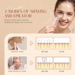 2-in-1 Electric Facial Hair Remover for Women