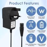 Braun Shaver Charger Cable 12V with UK Plug