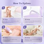 Rechargeable Epilator for Facial and Body Hair Removal