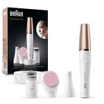 Braun FaceSpa Epilator with Cleansing Brush & Stand
