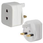 UK 2-Pin to 3-Pin Adapter for Shavers and Chargers