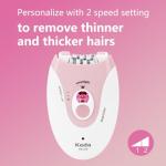 Rechargeable Mini Facial Epilator with LED Light