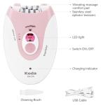 Rechargeable Mini Facial Epilator with LED Light