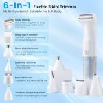 Yokilly 6-in-1 Electric Lady Shaver for Women