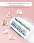 CkeyiN 3-in-1 Women's Electric Shaver