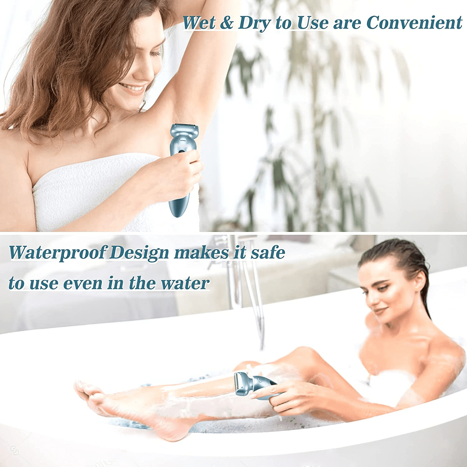 Waterproof Women's Electric Shaver with LCD Display