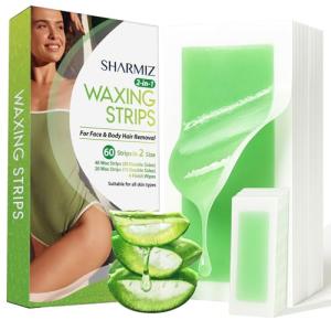 60 Wax Strips for Body and Facial Hair Removal