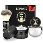 Men's Shaving Set with Sandalwood Cream and Brush