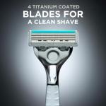 Wilkinson Sword Quattro Titanium Razor with 9 Blades