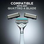 Wilkinson Sword Quattro Titanium Razor with 9 Blades