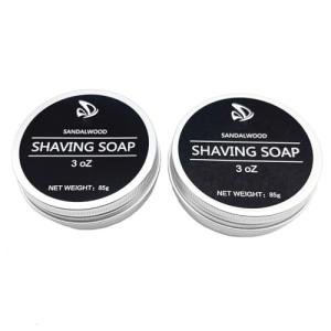 Echolly Sandalwood Shaving Soap for Men – 2 Pack