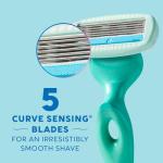 Schick Hydro Silk Razor for Sensitive Skin, 5 Refills