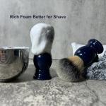 Men's Deep Blue Nylon Bristle Shaving Brush