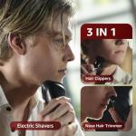 Cordless 3-in-1 Electric Razor for Men