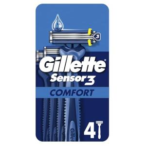 Gillette Sensor3 Comfort Disposable Razors, 4 Pack
