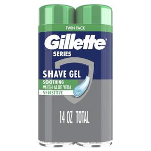 Gillette Series Aloe Vera Shave Gel Twin Pack