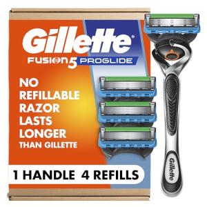 Gillette Fusion ProGlide Razor with 4 Blade Refills