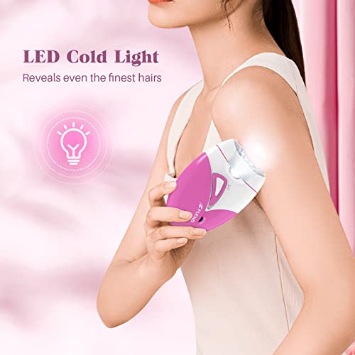 Facial Epilator for Women with LED Light