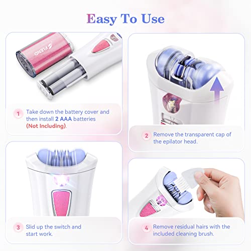 Cordless Facial and Body Epilator with LED Light