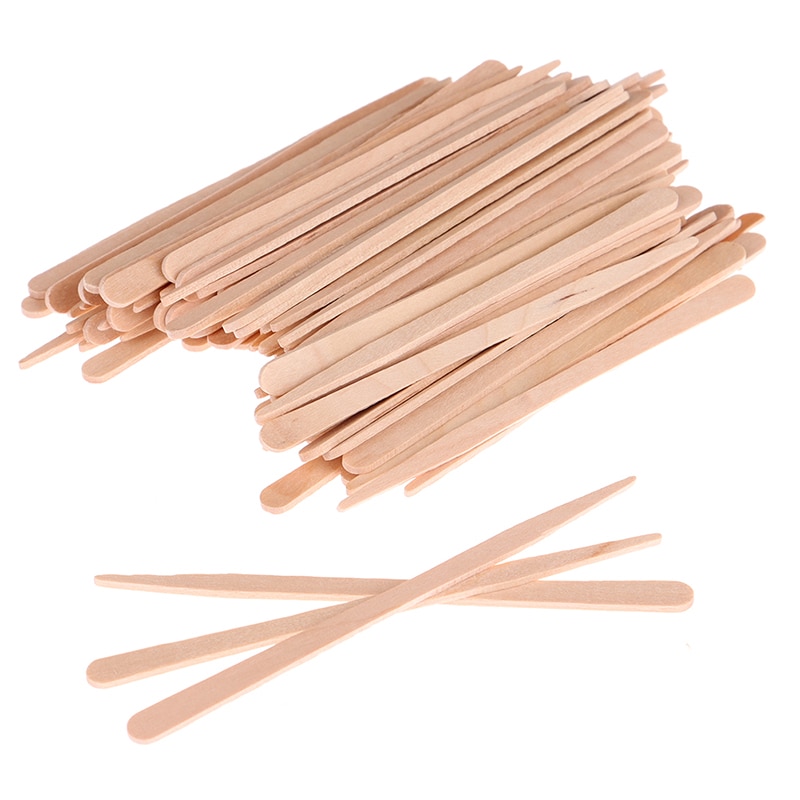 100 Wood Waxing Sticks for Hair Removal