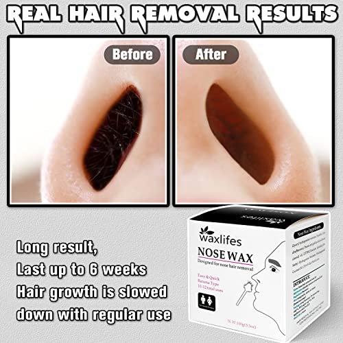 Nose Hair Removal Wax Kit with Accessories