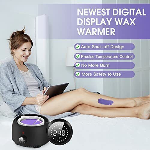 Digital Wax Warmer for Hair Removal Kit