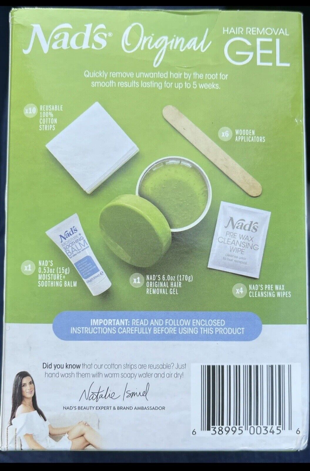 Nad's Gel Wax Kit for Women, Body+Face (6oz)