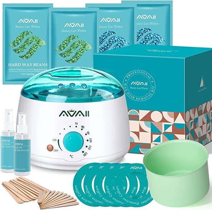 Professional Women's Waxing Kit with Aloe Silicone Bowl