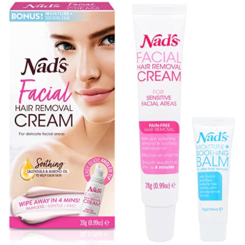 Nad's Facial Hair Removal Cream with Soothing Balm
